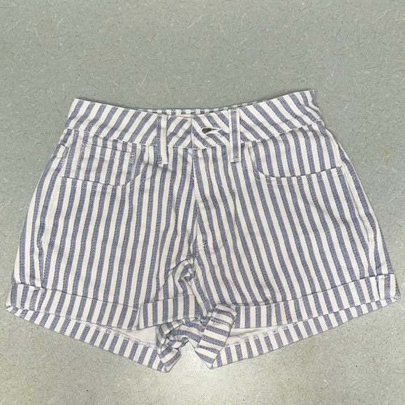 SHORTS PacSun 🌸 Blue and White Striped 🌸 Thicker 100% cotton - Picture 2 of 7